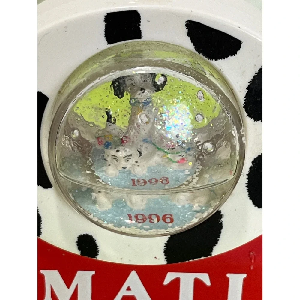 Disney 101 Dalmatians Snow Globe 1996 McDonalds Vintage Collectible Toy Red Base